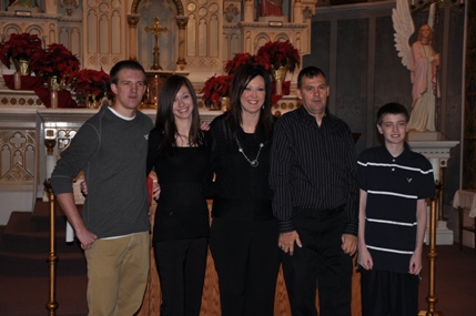 Michael Gross family, January 2, 2010